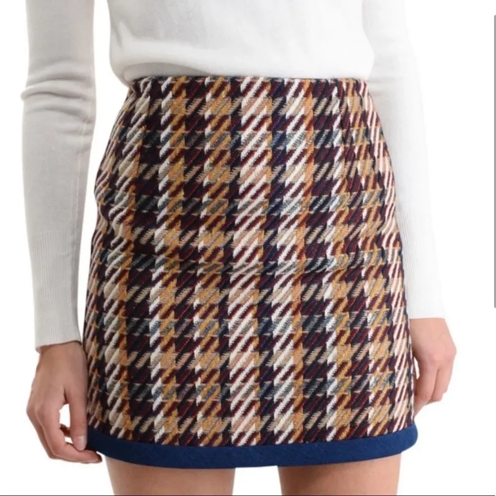Sandro “Nasty” tweed mini skirt 2/US M - Picture 2 of 7